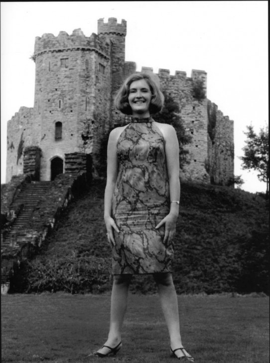 Rona Campbell at the Cardiff Castle Grounds. Daily Express 1966